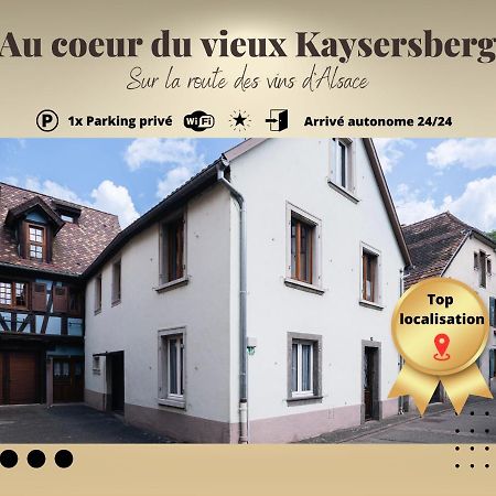 Gite Au Coeur Du Vieux Kaysersberg - Parking Prive & Wifi Exteriör bild